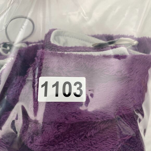 North Face Fleece Jacket Full Zip Purple Pockets Fuzzy Cozy Womens Medium - Picture 15 of 15